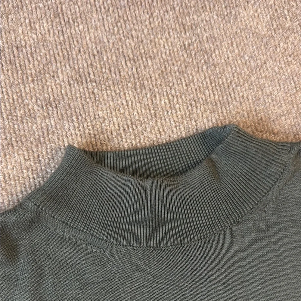 Raffi Linea Uomo Sweater Mens L Cotton Preppy Made In Italy Vintage Green